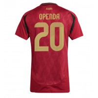 Camisa de time de futebol Bélgica Lois Openda #20 Replicas 1º Equipamento Feminina Europeu 2024 Manga Curta